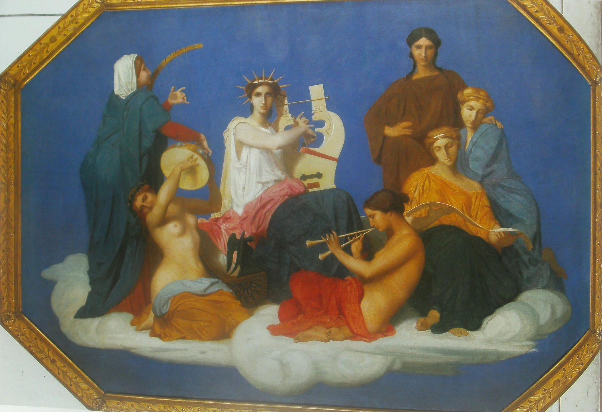 The music, by William Adolphe Bouguereau, oil, 1856