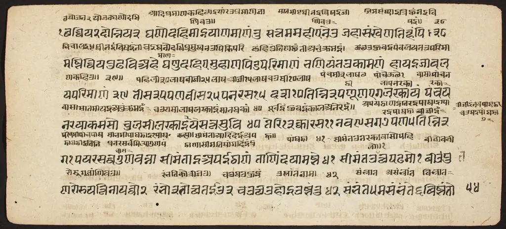 Tantric Manuscript "Sangrahani Sutra"