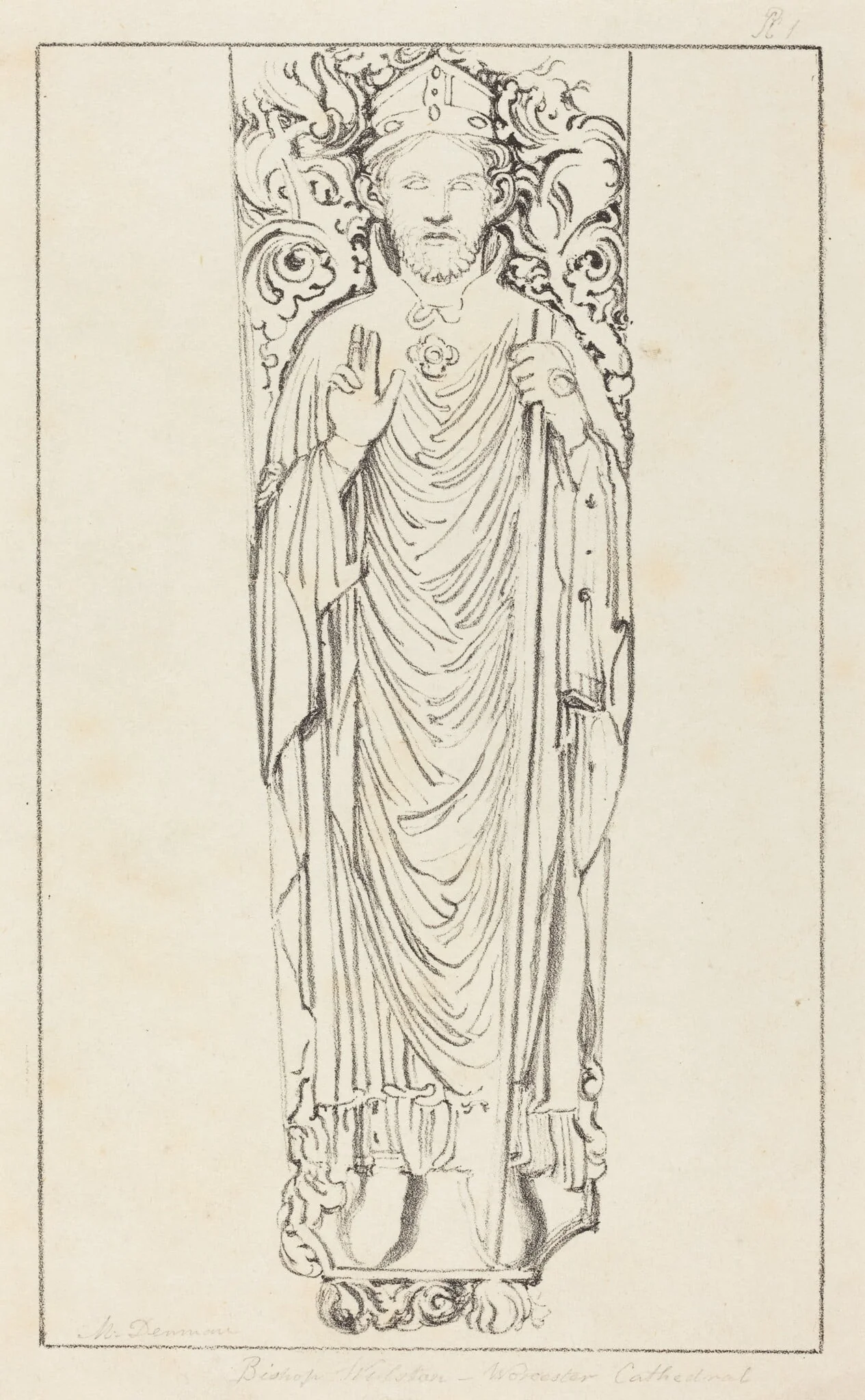 Bishop Wulstan, in Worcester Cathedral