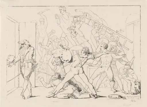 Jean-Philippe-Guy Le Gentil, Comte de Paroy, Expelled from David's Studio