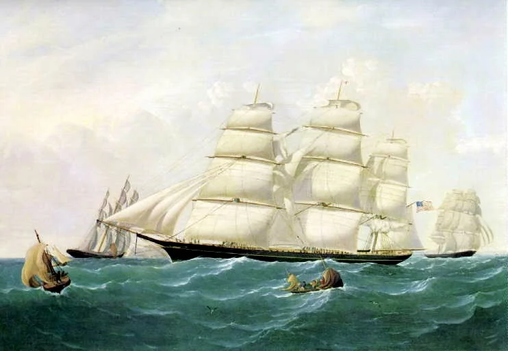 Clipper Ship HURRICANE in the English Channel