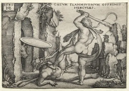 The Labors of Hercules: Hercules Killing the Giant Cacus