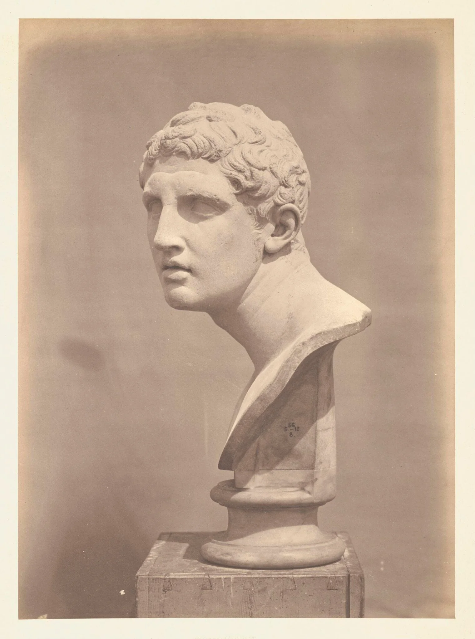 Heroic Head, by Roger Fenton, photographic, 1855