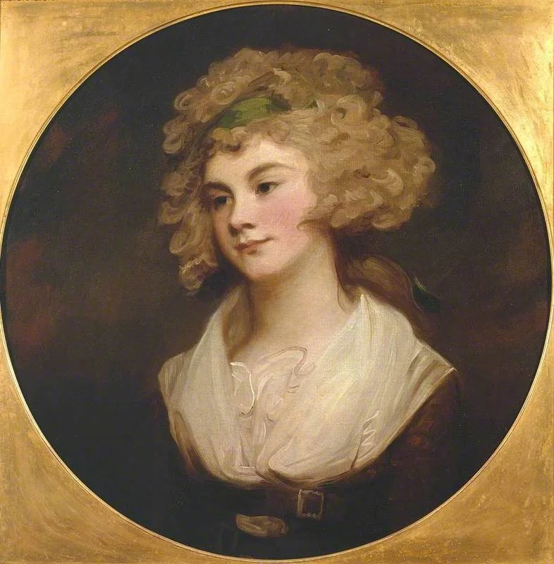 A Lady in a Brown Dress: ‘The Parson’s Daughter’, by George Romney, oil, 1793
