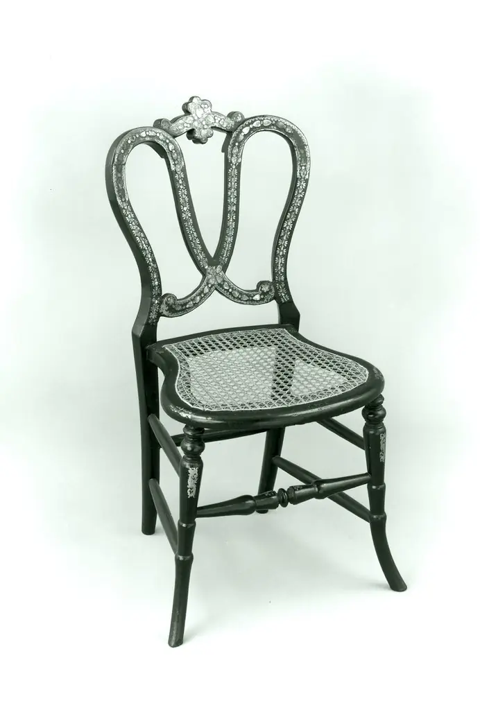 Papier-mâchè side chair