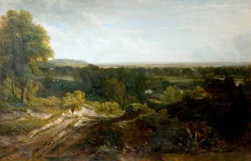 Wooded Landscape, by Peter De Wint, oil, 1815