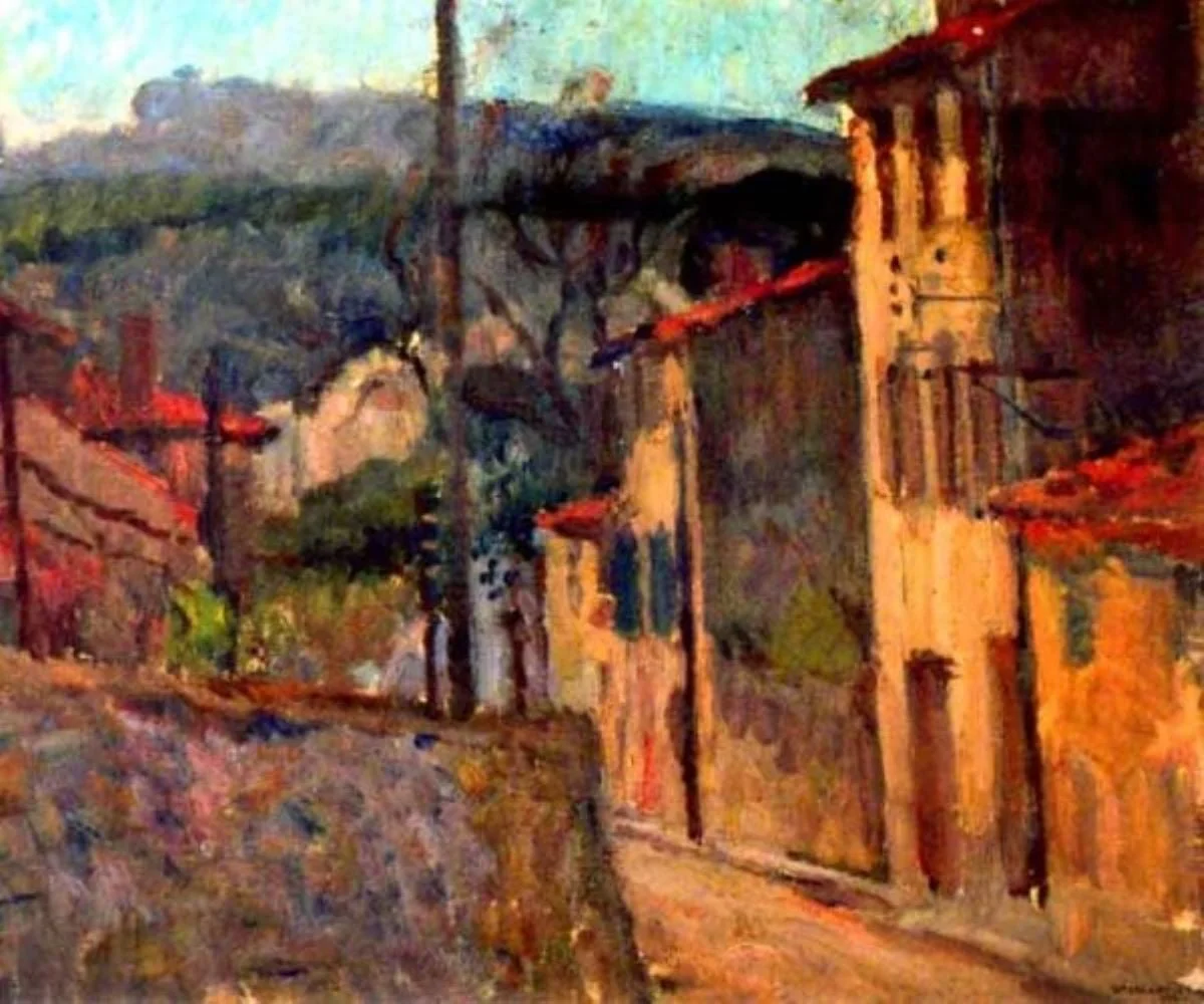 Peisaj cu case, by Jean Alexandru Steriadi, unspecified, 1933