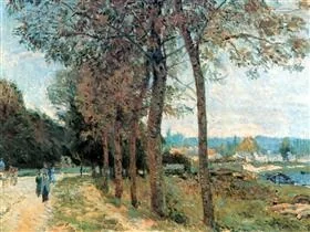 La Seine à Port-Marly, by Alfred Sisley, unspecified, 1888