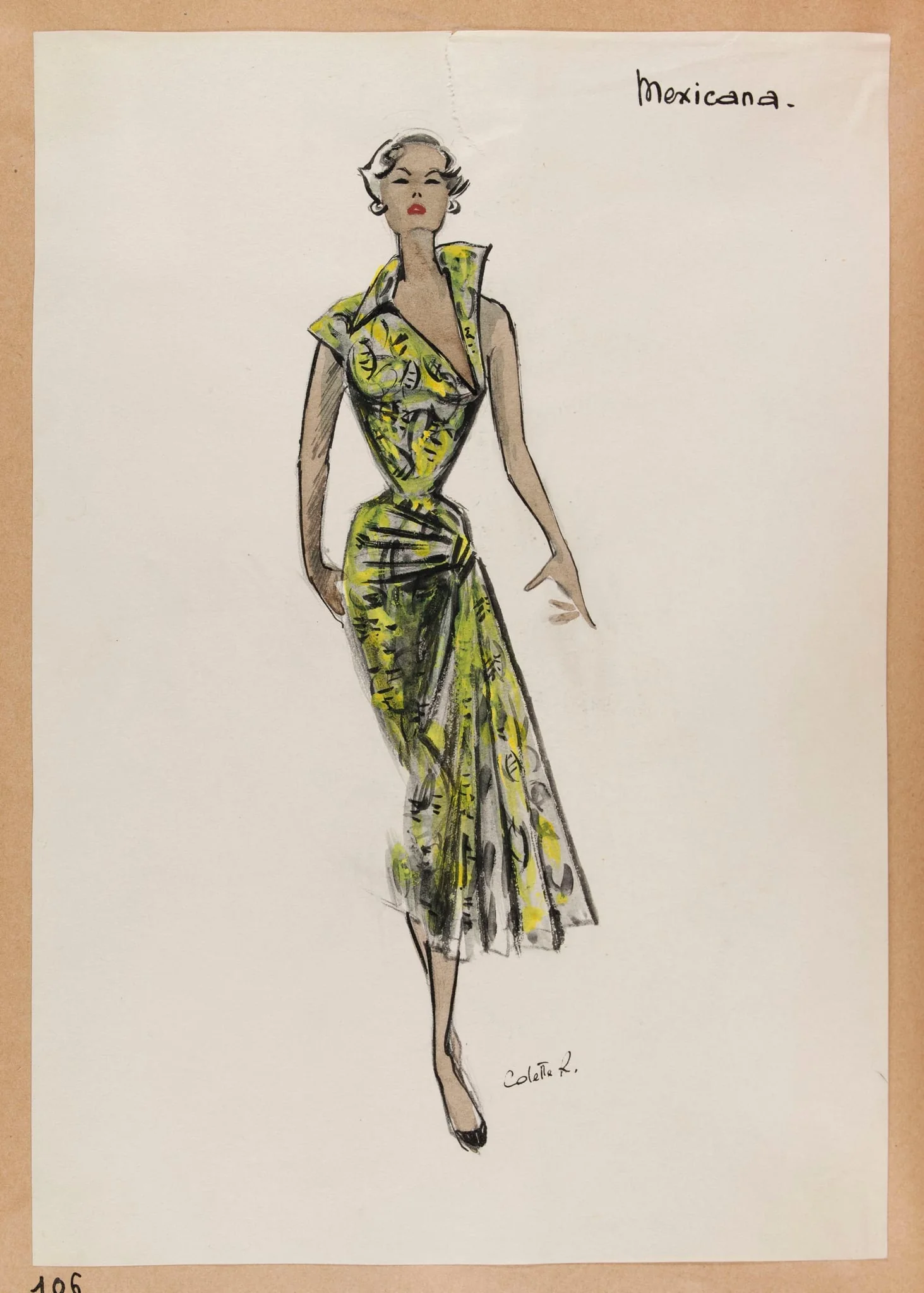 Mexicana, by Marie-Louise Carven, 1951