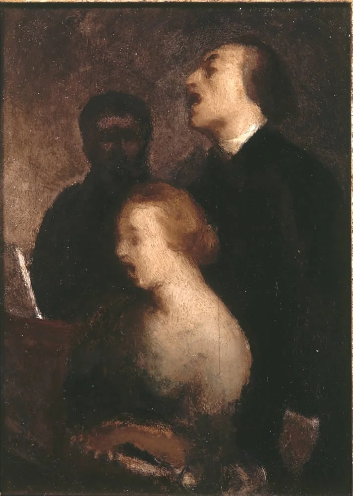 Le Duo, by Honoré Daumier, oil, 1853