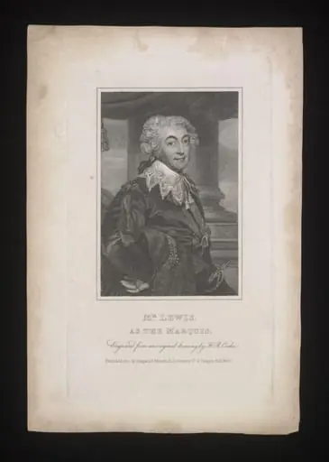 Mr. Lewis as the Marquis