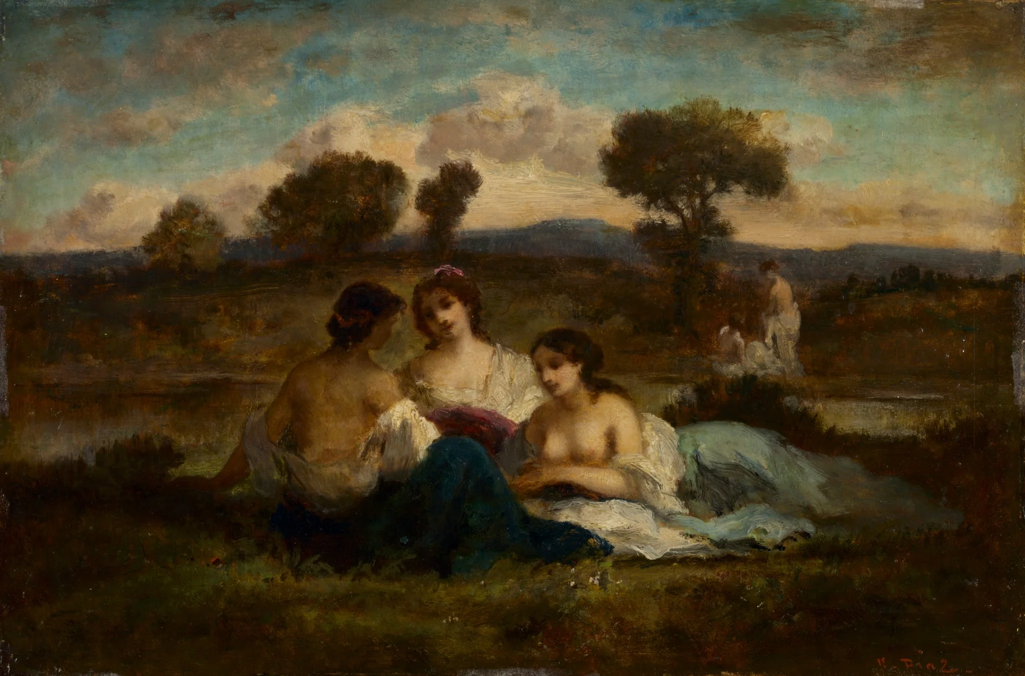 The Bathers, by Narcisse Virgilio Díaz, unspecified, 1847