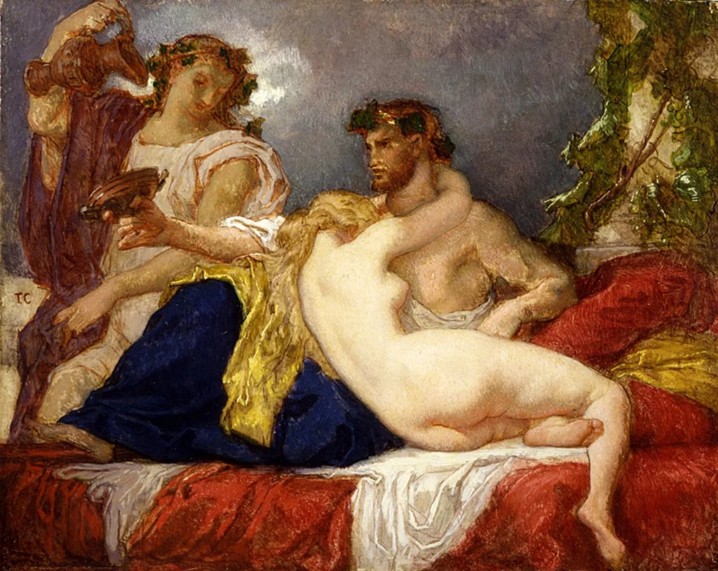 Horace and Lydia, by Thomas Couture, oil, 1843