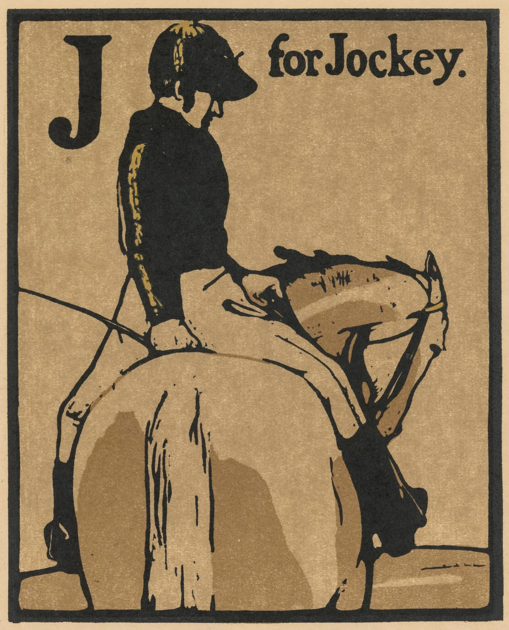 An Alphabet: J for Jockey, by William Nicholson, 1838