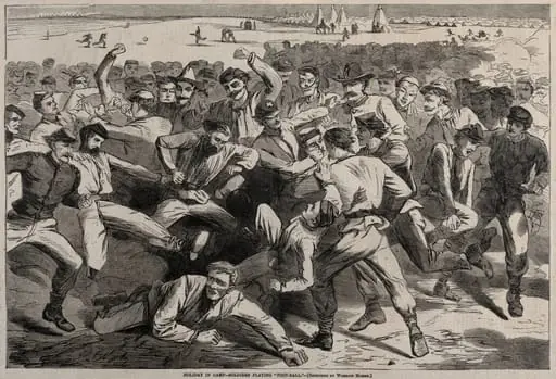 Holiday in Camp - Soldiers Playing "Foot-Ball"