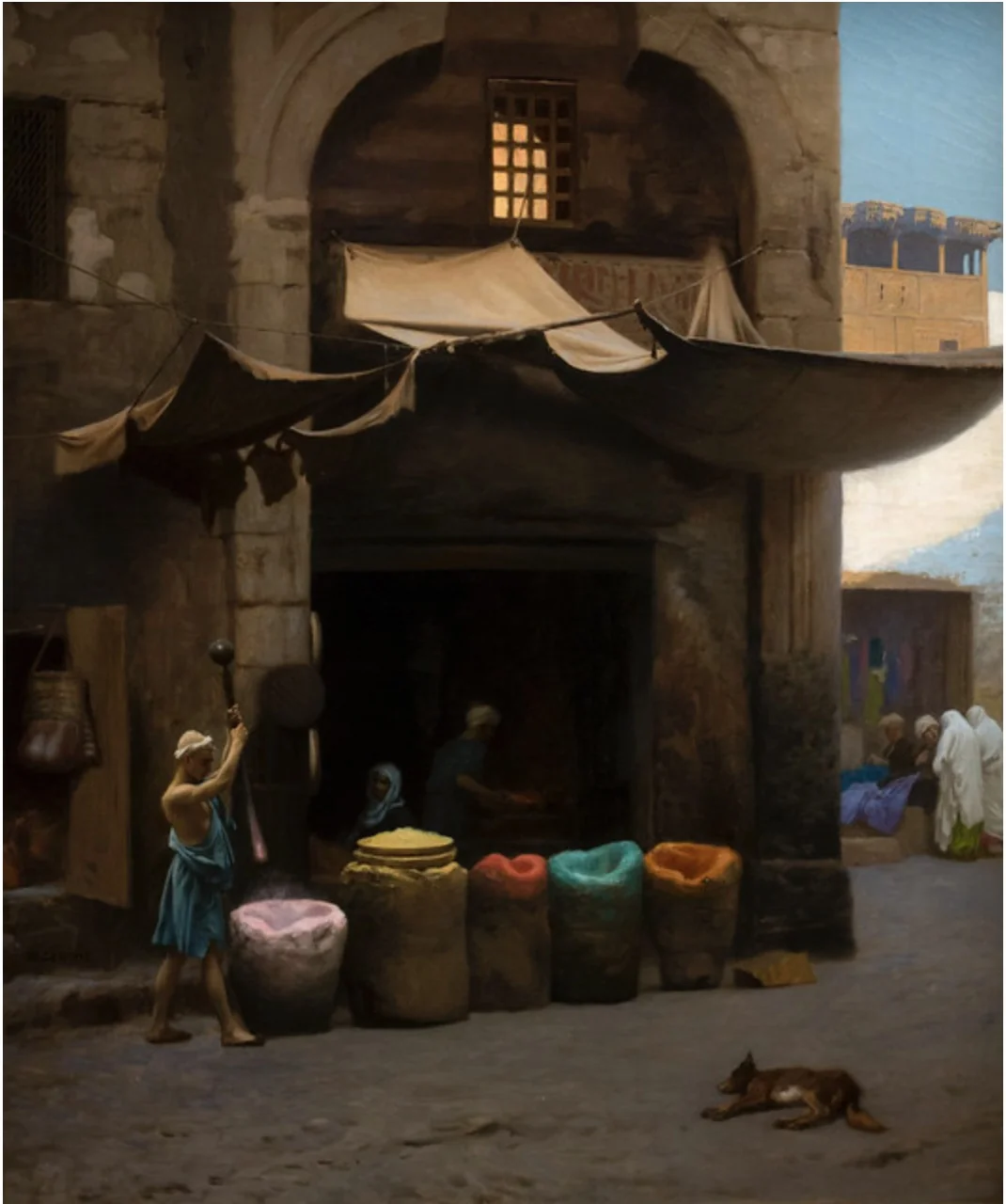 The Color Grinder, by Jean Léon Gérôme, oil, 1896