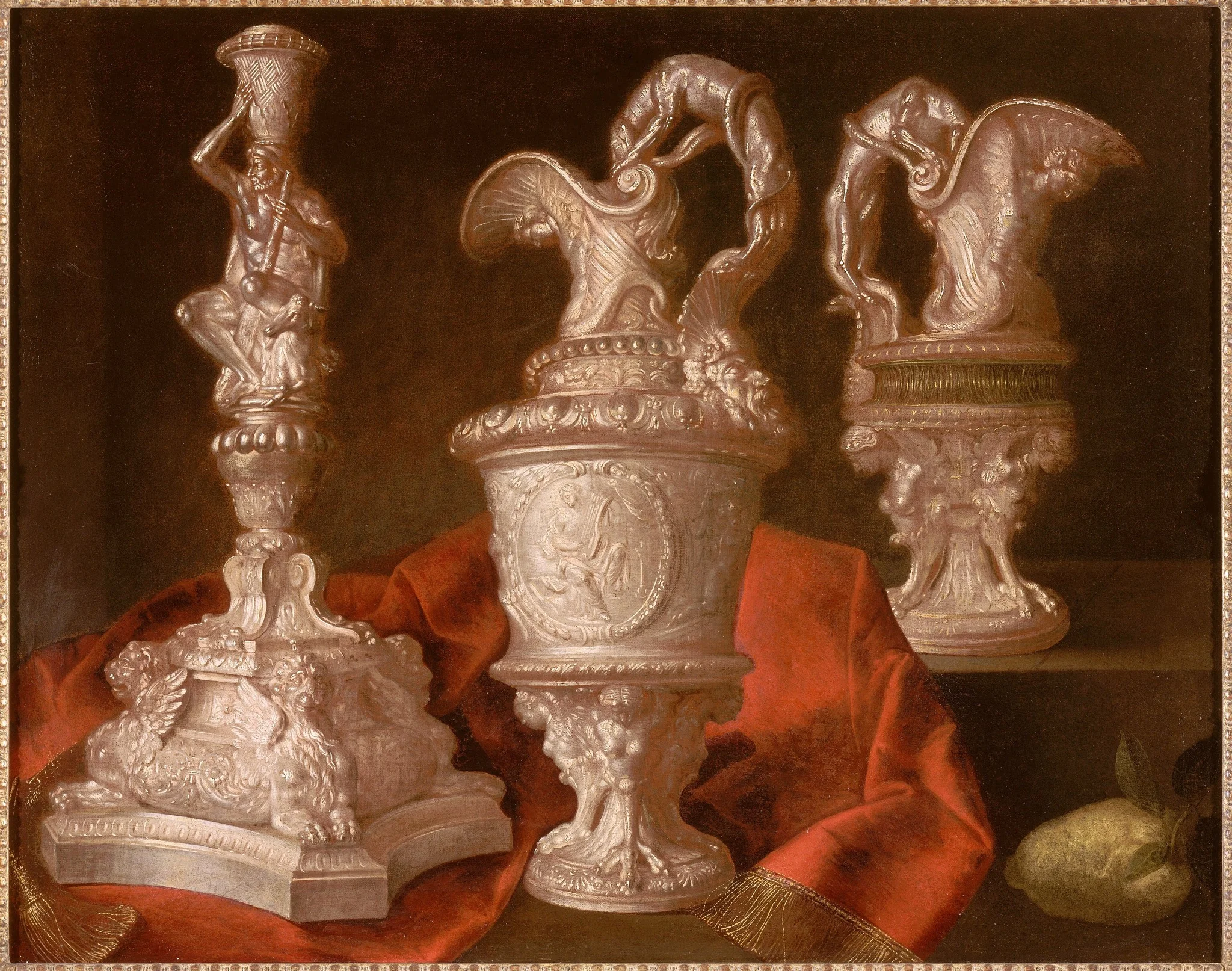 Still life with silver torch