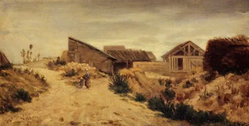 Landscape with Farm Buildings