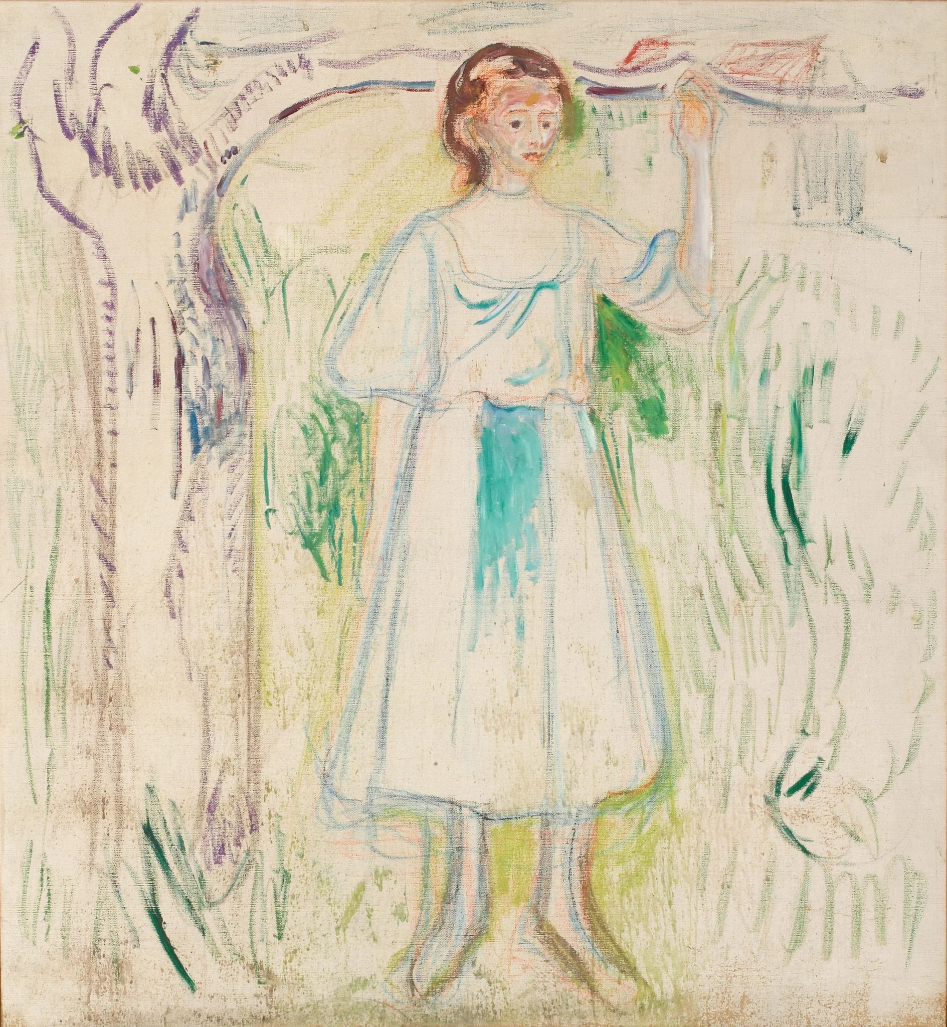 Young Woman Under a Tree
