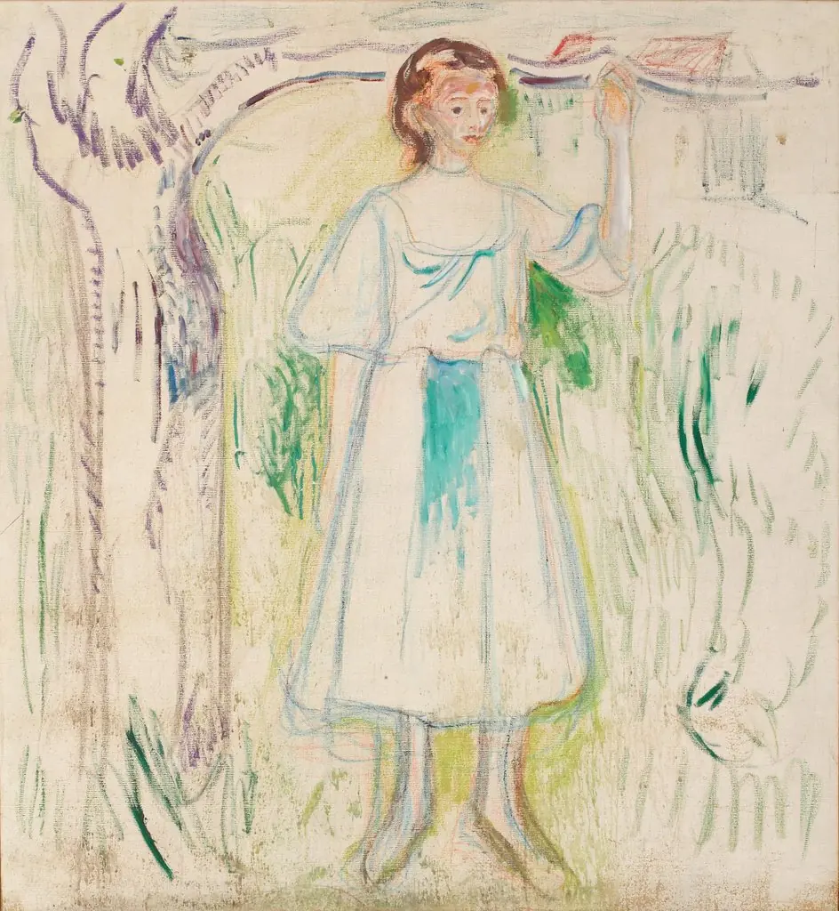 Young Woman Under a Tree
