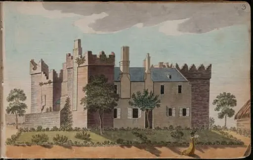 View of Monkstown Castle, 4 1/2 miles from Dublin [...]