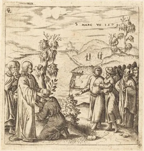 Christ Healing a Deaf Man