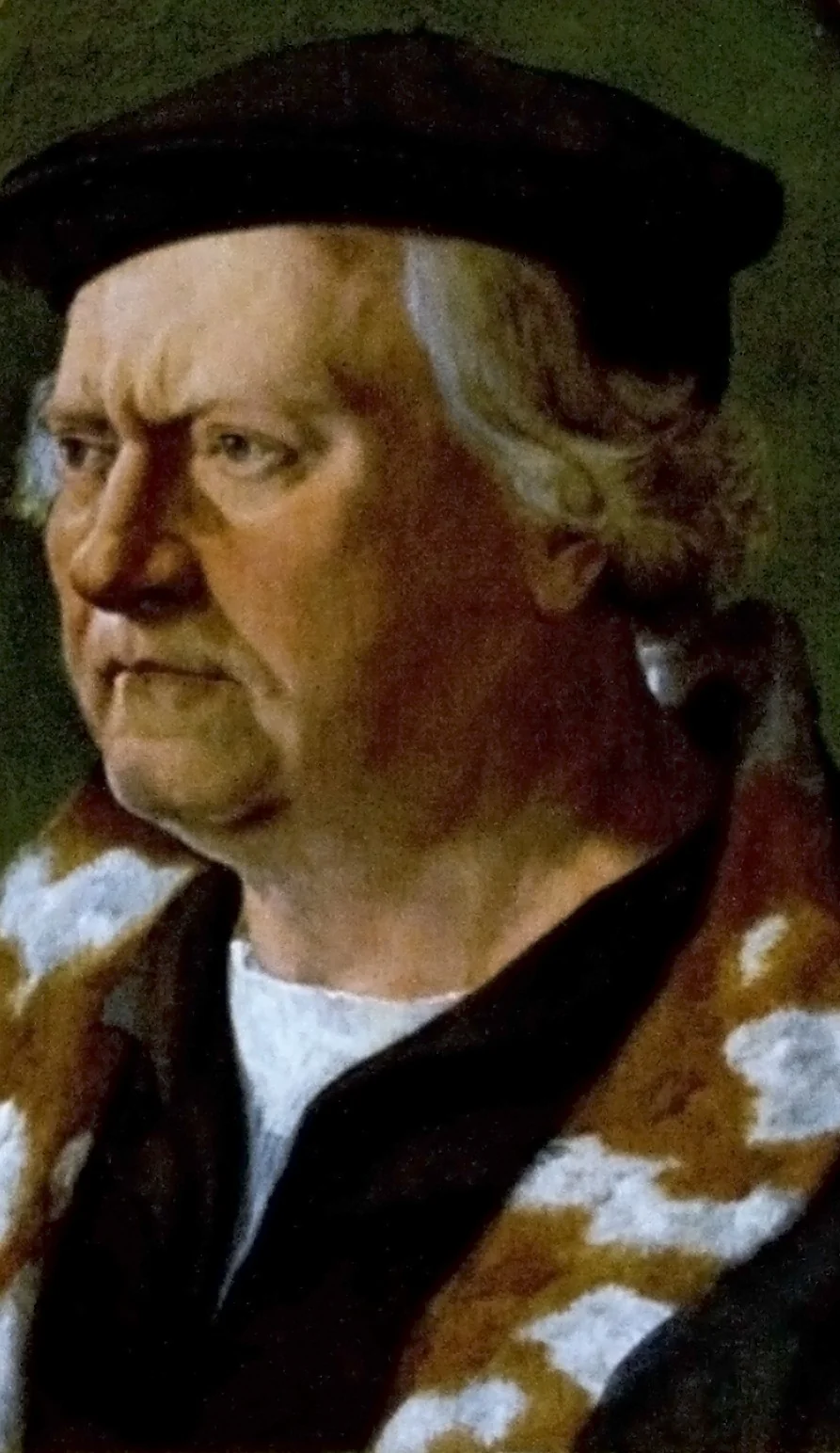 Portrait of an elderly man, by Jan van Scorel, oil, 1530