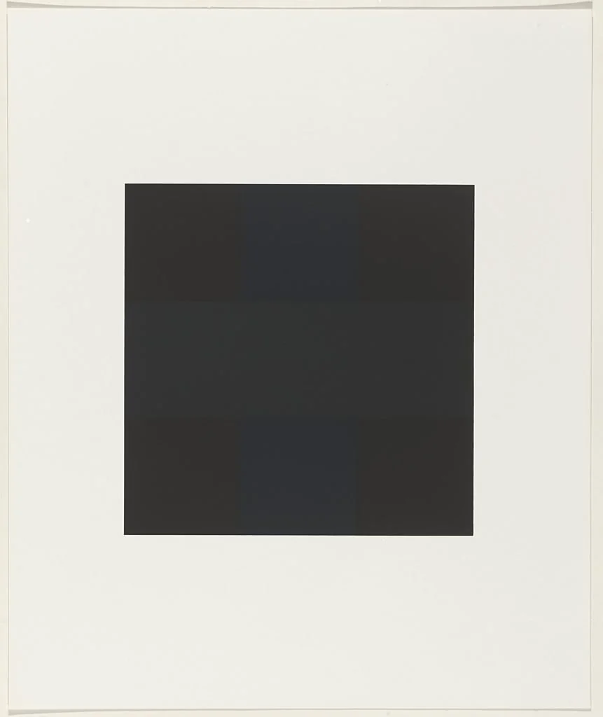 Untitled, by Ad Reinhardt, ink, 1964