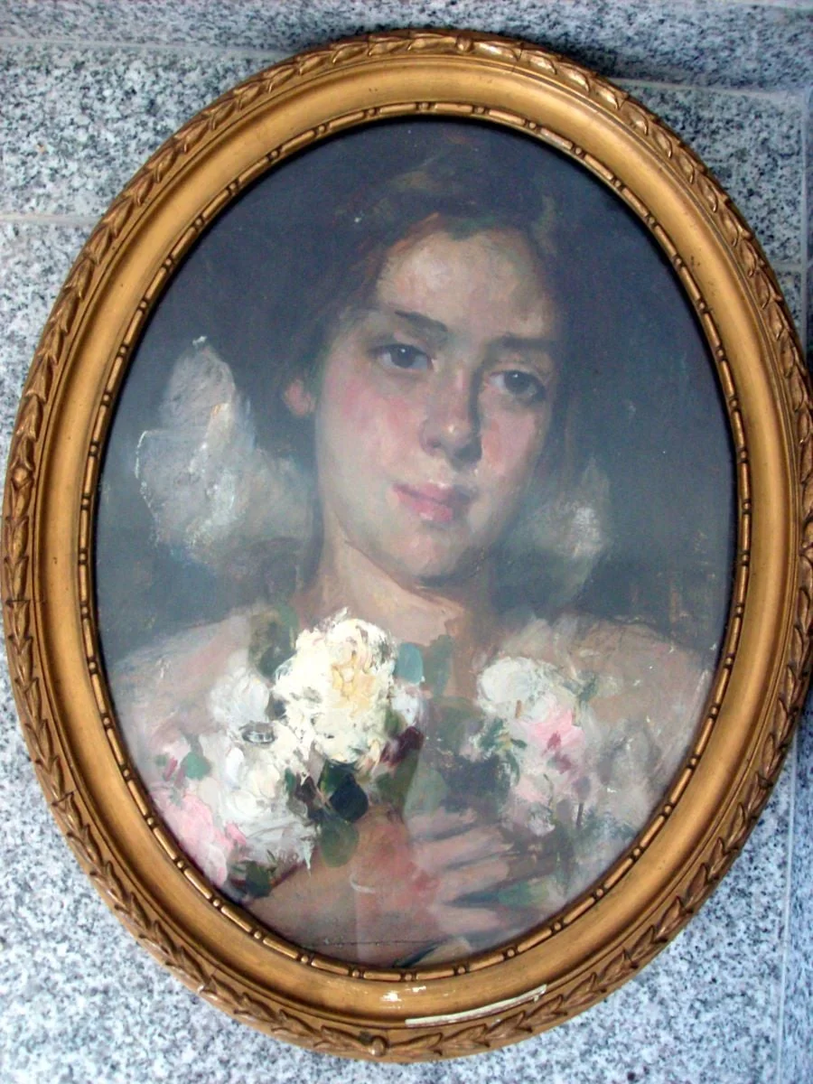 Portret de fată, by Aurel Băeșu, unspecified