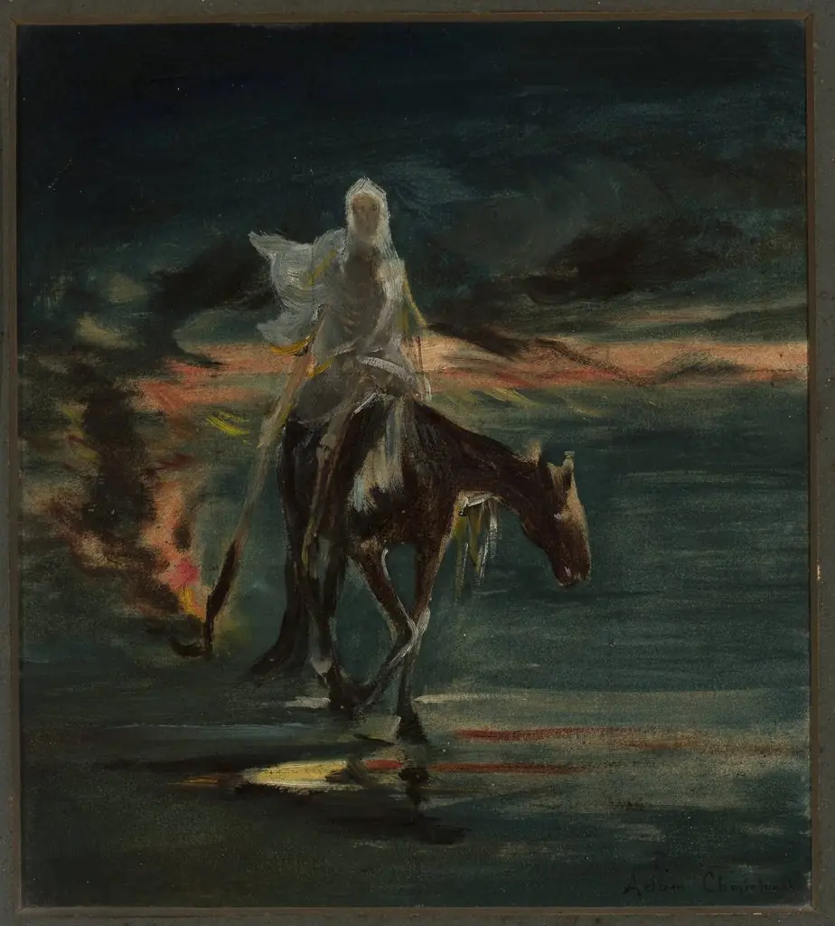 Death, central section of the triptych “Disaster”, sketch