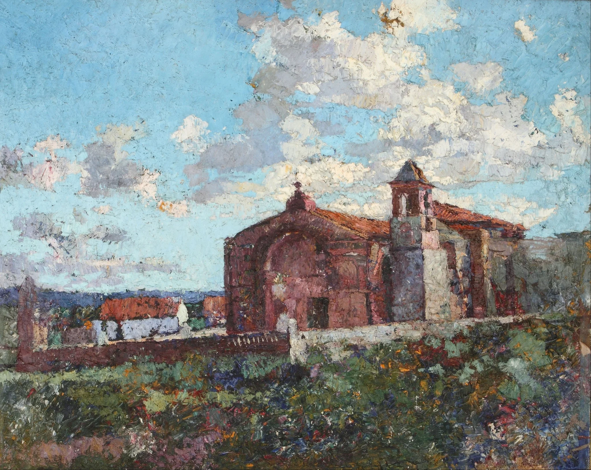 Capilla de Ischilín, by Fernando Fader, oil, 1930