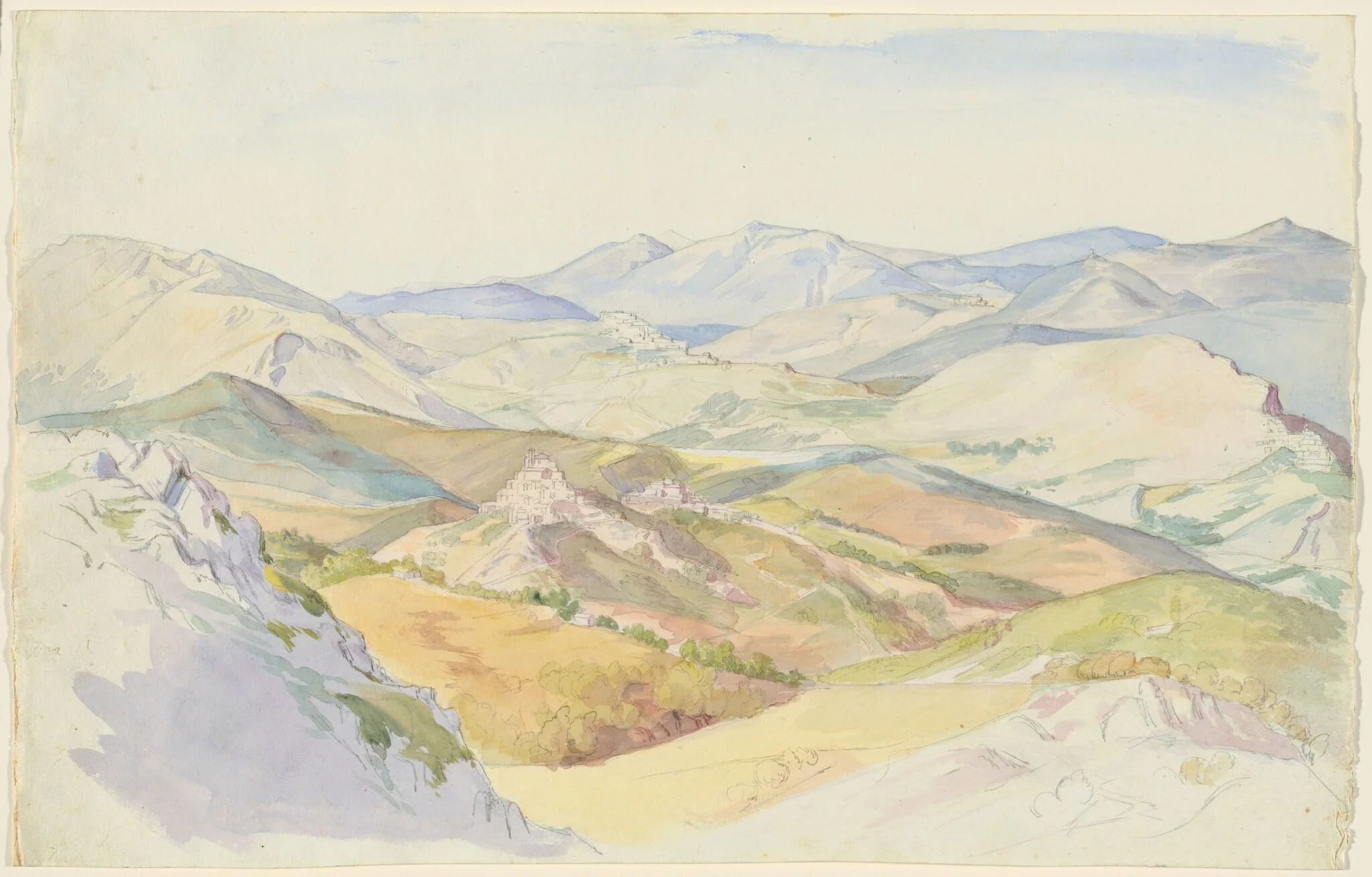 The Sabine Hills and Rocca Santo Stefano Seen from Civitella