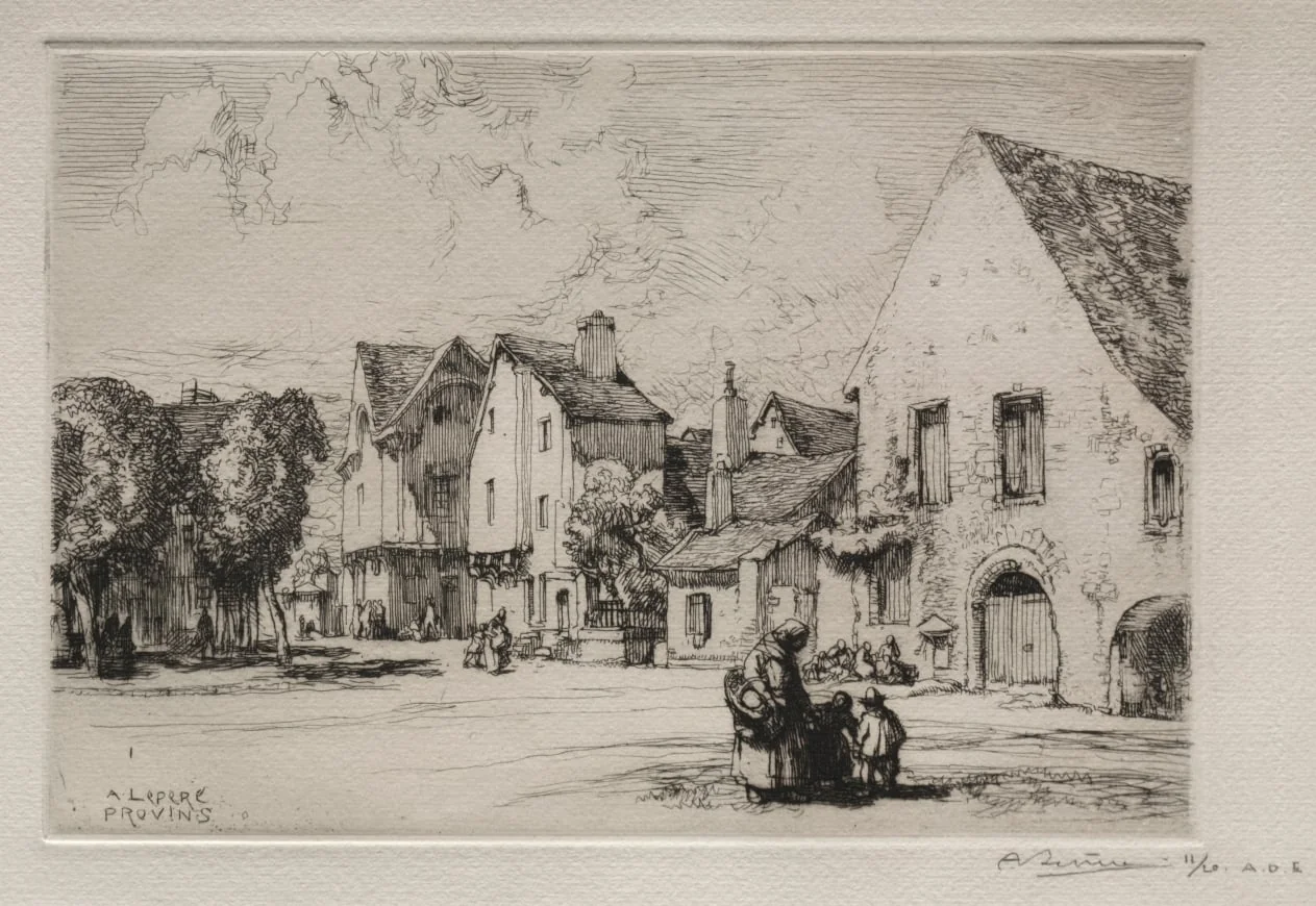 Provins, by Auguste Lepère, 1910