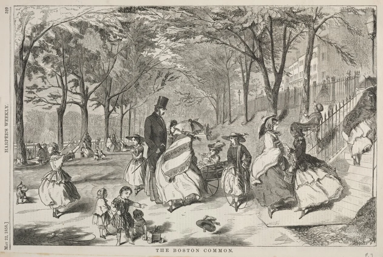 The Boston Common, by Winslow Homer, 1858