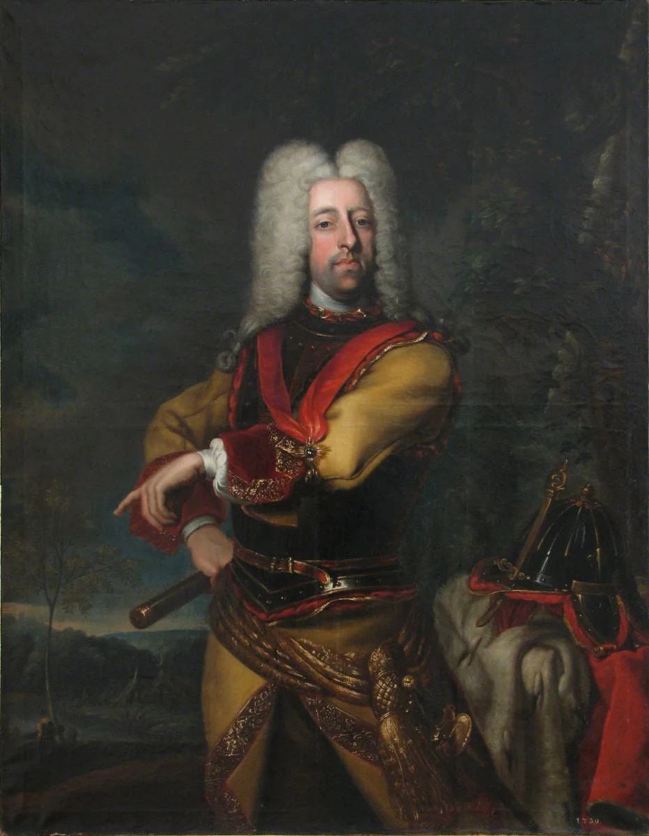 Principele Johann Georg Christian von Lobkowitz, general-comandant în Transilvaniei (în Registrul inventar: Principele Georg Christian von Lobkowitz).Pandant: Marie Henriette von Waldstein-Wartenburg, soția principelui Johann Georg Christian von Lobkowitz