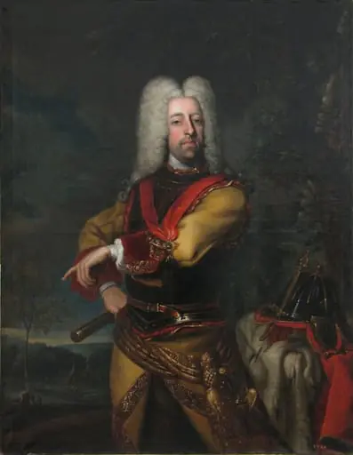 Principele Johann Georg Christian von Lobkowitz, general-comandant în Transilvaniei (în Registrul inventar: Principele Georg Christian von Lobkowitz).Pandant: Marie Henriette von Waldstein-Wartenburg, soția principelui Johann Georg Christian von Lobkowitz