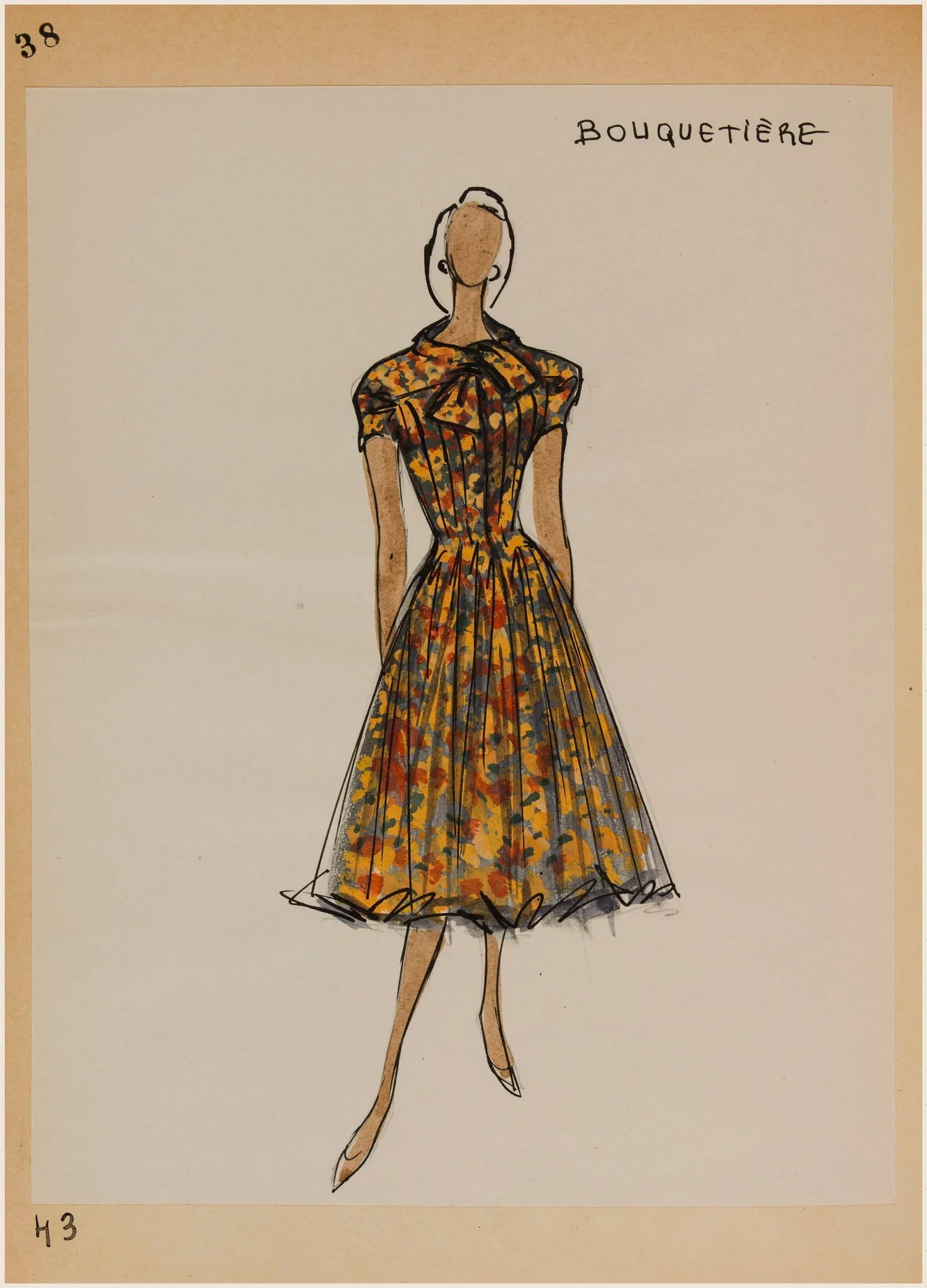 Bouquetière, by Marie-Louise Carven, 1956