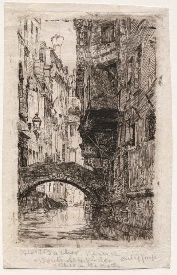 Ponte del Pistor, by Otto Henry Bacher, 1892
