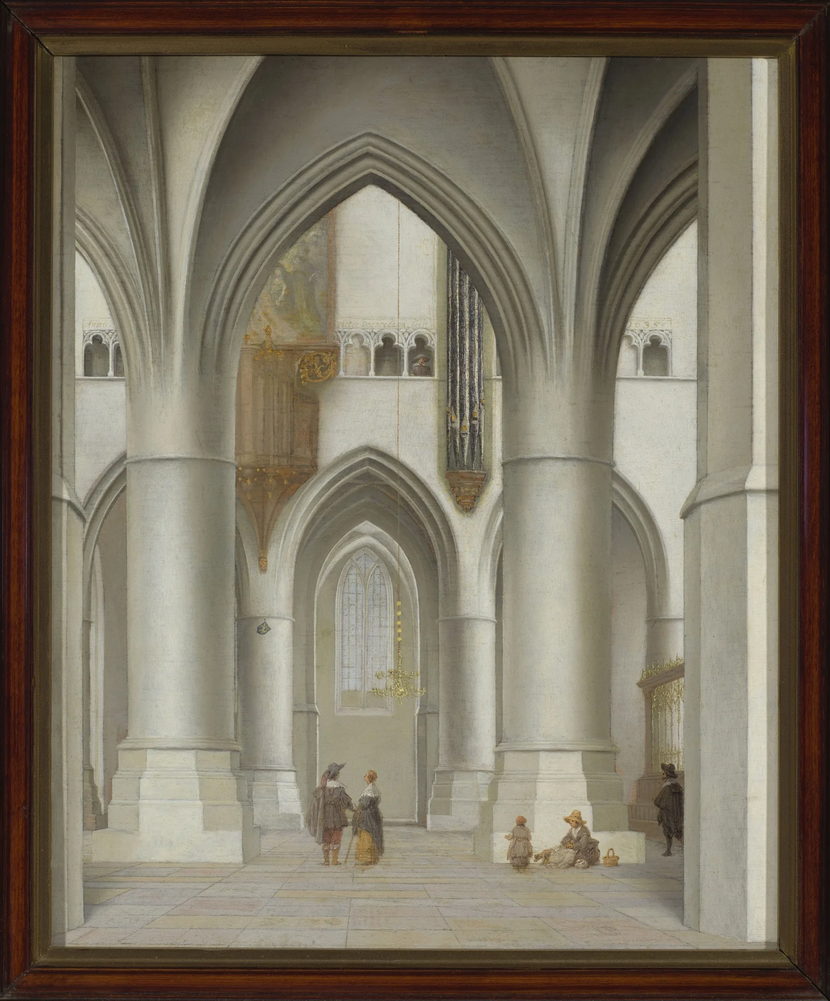 View of the interior of the St. Bavo Church in Haarlem