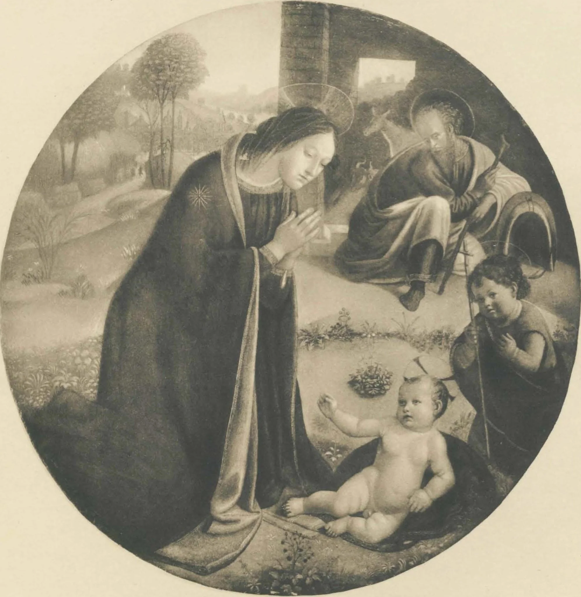 Madonna in Adoration, by Matteo Rosselli, unspecified, 1624