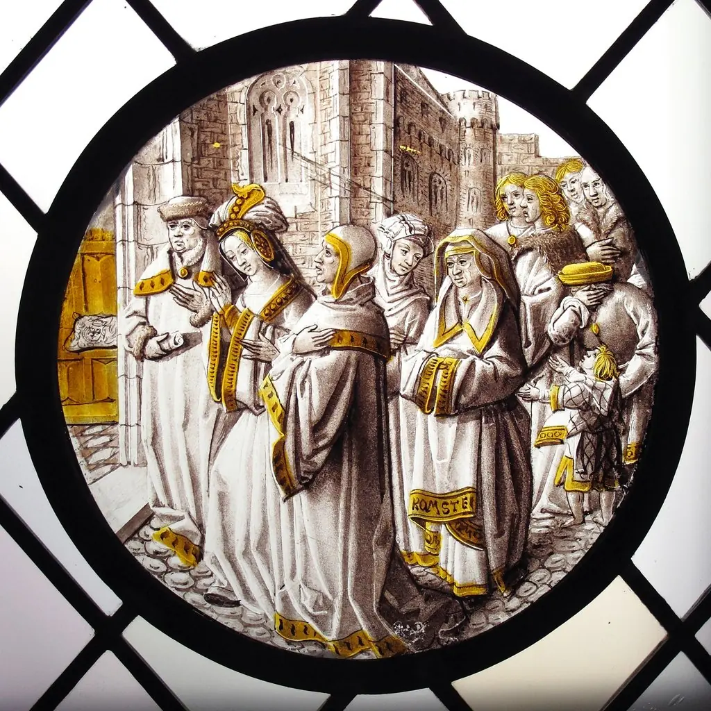 Roundel with Susanna Led to Judgement