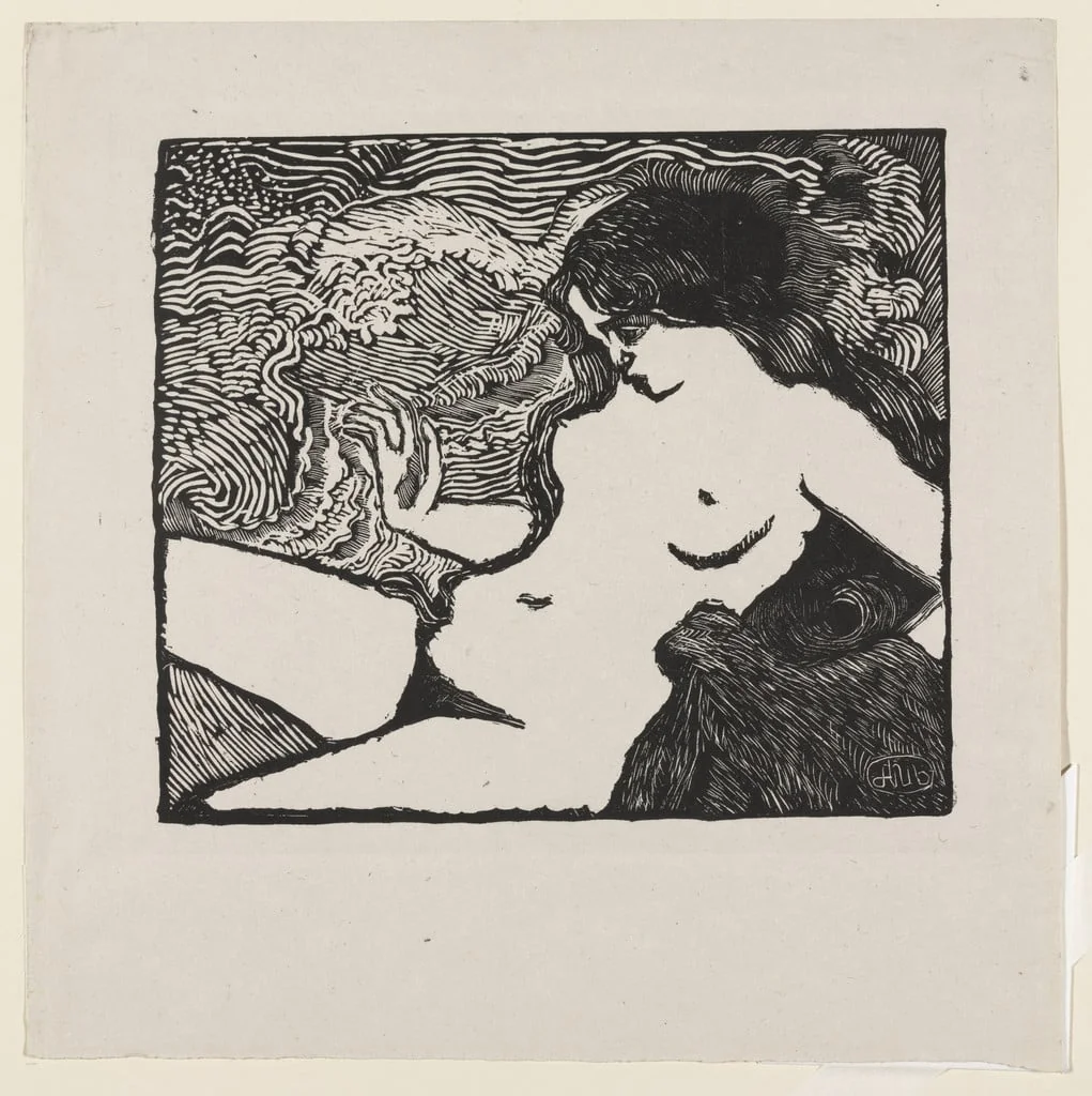 Untitled, by Aristide Maillol, ink, 1898