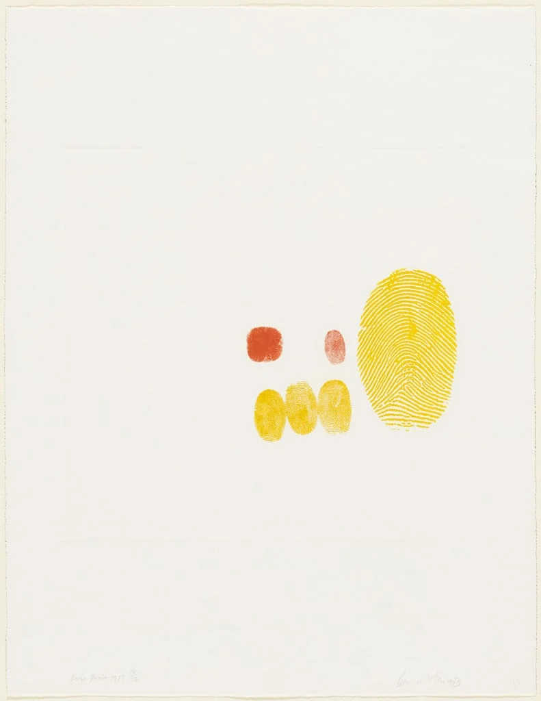 Untitled, by Bernard Cohen, ink, 1973