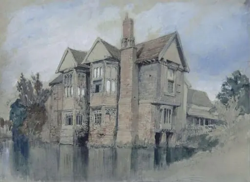 Old Parham Hall, Suffolk, the "Moat House" of the poet Crabbe