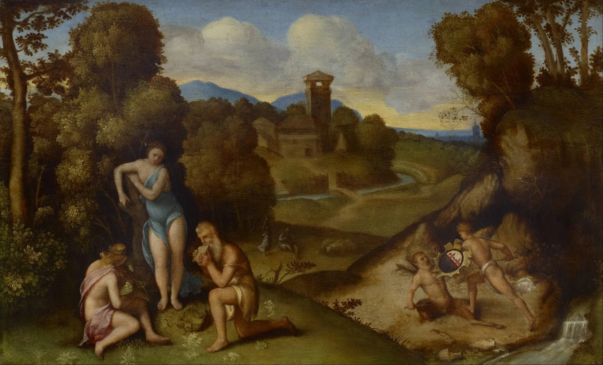 Allegory, by Unknown, oil, 1505