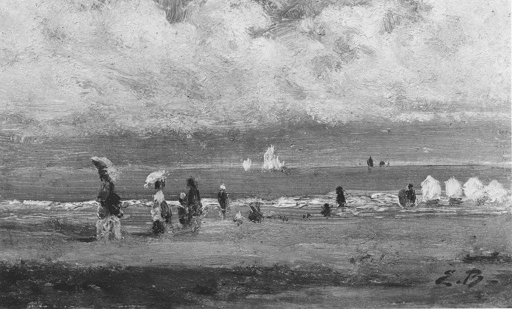 Beach Scene with Figures