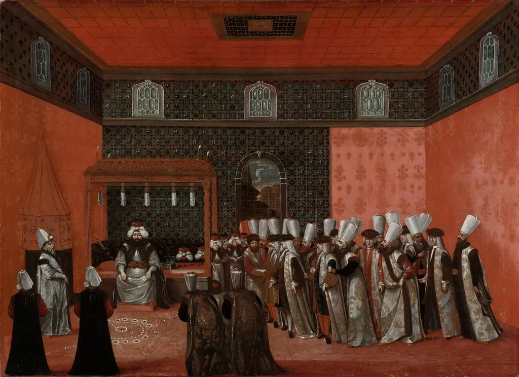 An Ambassador's Audience with Sultan Ahmed III (Ambassador Cornelis Calkoen)