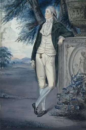 Portrait of a gentleman in a landscape