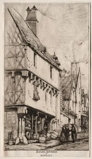 An Old House at Bourges, sometimes called the Musician's House