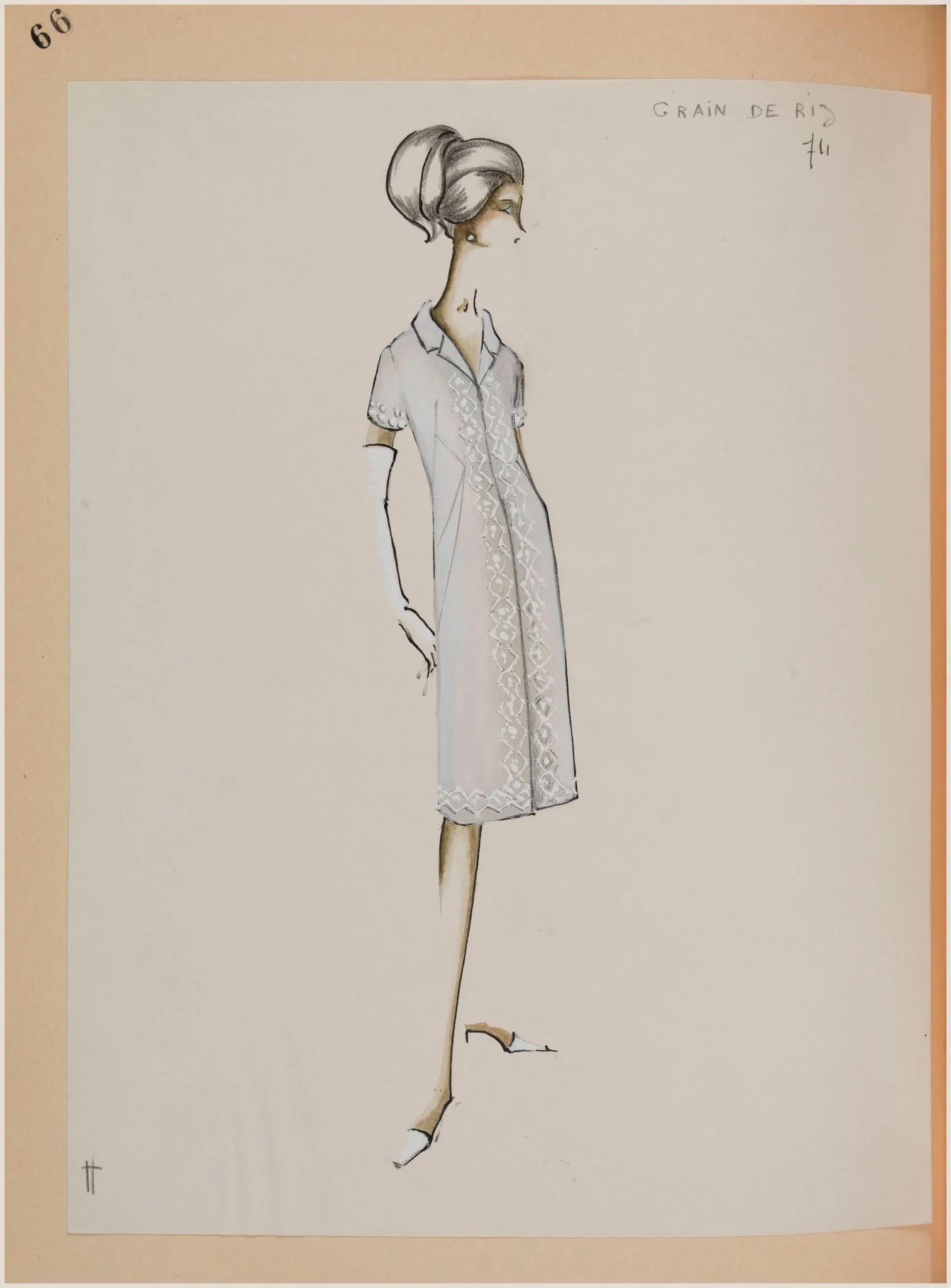 Grain de riz, by Carven, 1963